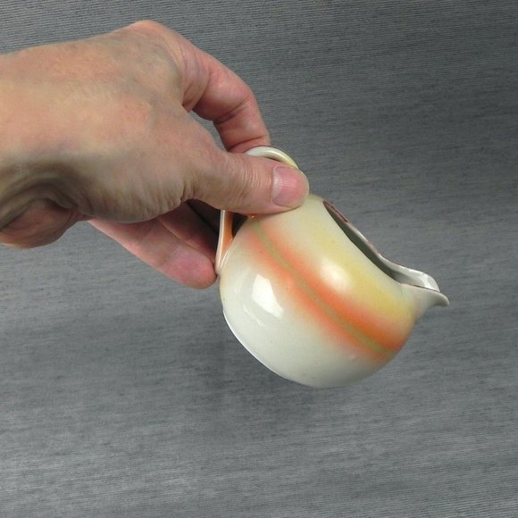 Vintage 70s Japanese Creamer | Hand-Painted Scenic Shofu China | Japan Porcelain - Picture 8 of 10